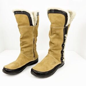 NORTH FACE PrimaLoft Waterproof Leather Fur Winter Boots